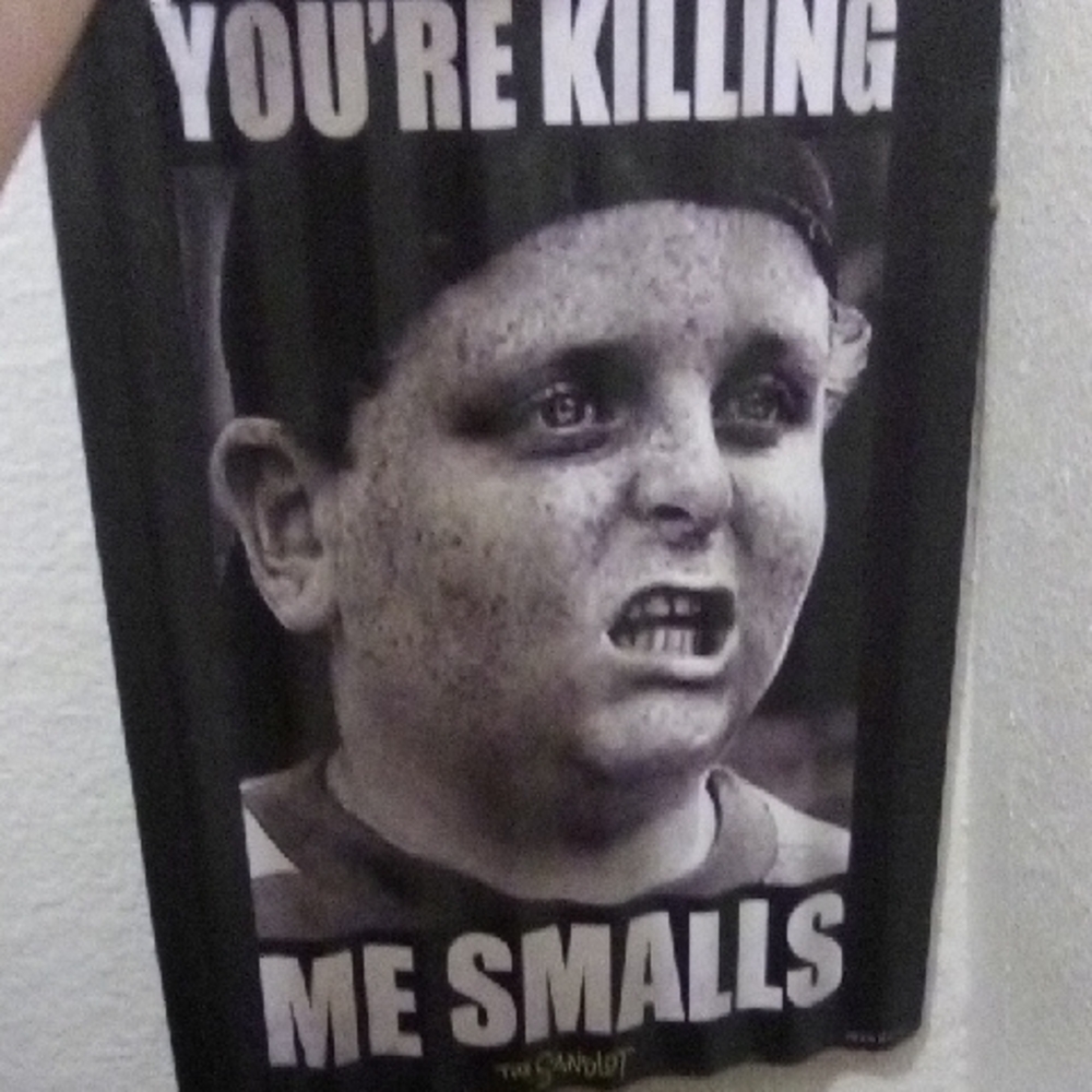 Black and White 'You're Killing Me Smalls' Poster